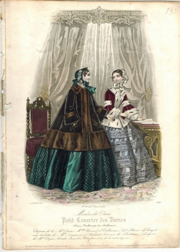 Modes de Paris Petit Courrier des Dames, nr 2869 , 1855 r.