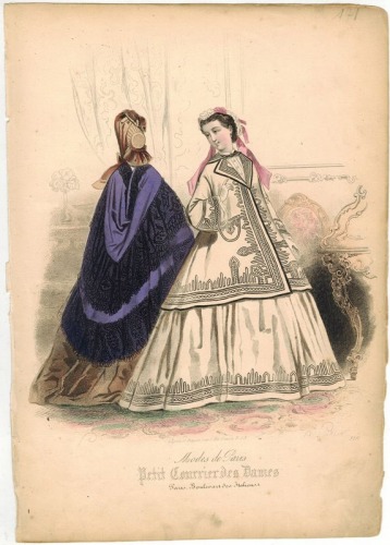 Modes de Paris Petit Courrier des Dames, nr 3291 , ok. 1862r.