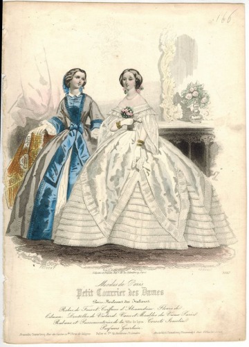 Modes de Paris Petit Courrier des Dames, nr 3067 , ok. 1859-60 r.