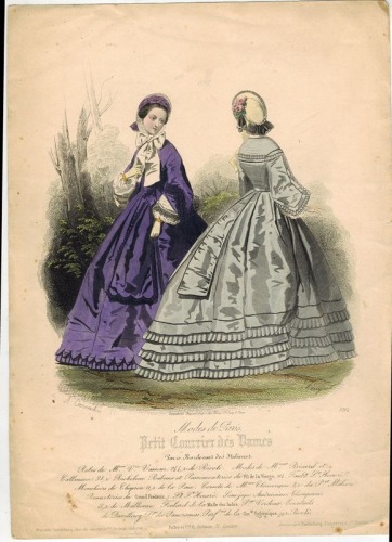 Modes de Paris Petit Courrier des Dames, nr 3264 , ok. 1861-2 r.