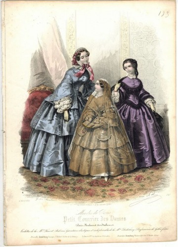 Modes de Paris Petit Courrier des Dames, nr 2947 , 1857 r.