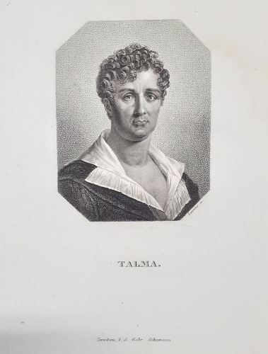Talma François Joseph - portret, miedzioryt 