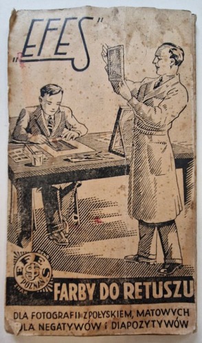 "EFES" Farby do retuszu. dla fotografii z połyskiem, matowych dla negatywów i diapozytywów.