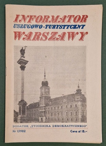 Woj. warszawskie - informator usł.-tur., 1982r.
