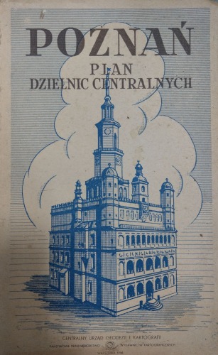 /Poznań/ plan dzielnic centralnych.