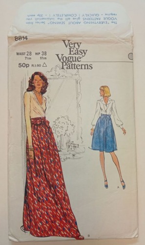 Very Easy Vogue Patterns. Wykroje spódnice, lata 70-te [?]