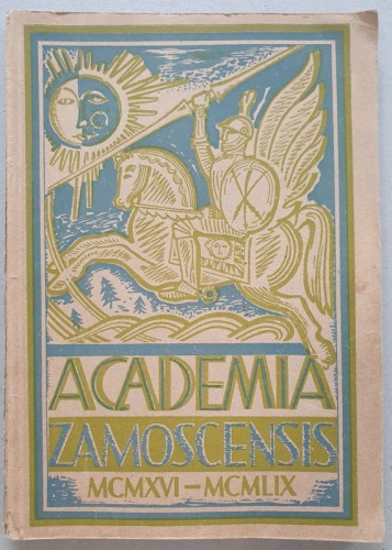 Bojarczuk Michał - Academia Zamoscensis, 1916-1959