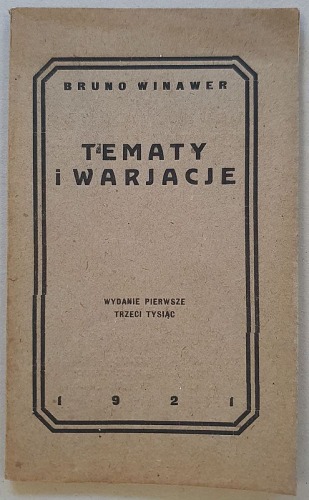 Winawer Bruno – Tematy i warjacje, 1921