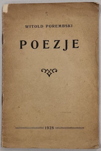 Porembski Witold – Poezje 
