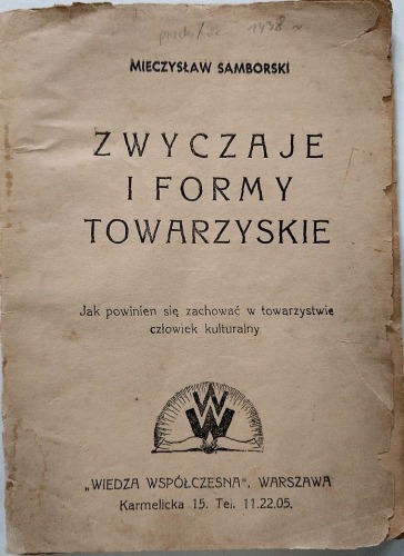 Samborski Mieczysław / Zwyczaje i formy towarzyskie