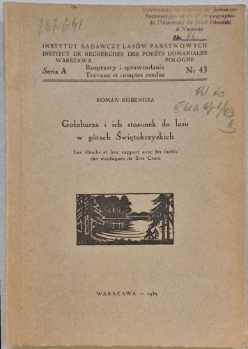Kobendza R. - Gołoborza i ich stosunek do lasu w Górach Świętokrzyskich [1939]