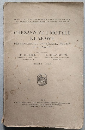Chrząszcze i motyle krajowe Z. 1, Tekst, 1931