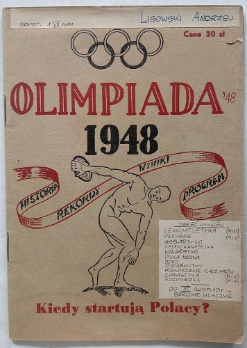 Olimpiada 1948. Historia Rekordy Wyniki Program.
