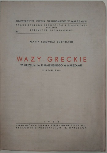 Bernhard Ludwika Maria - Wazy greckie, 1936