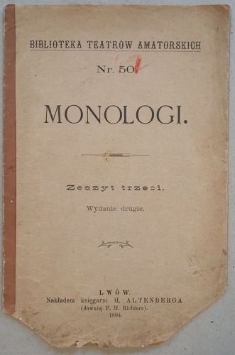 Biblioteka Teatrów Amatorskich Nr.50. Monologi.
