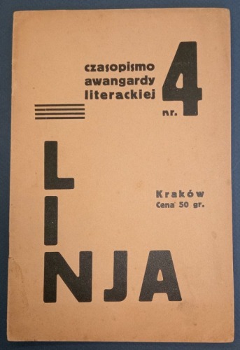 Linia. Czasopismo awangardy literackiej R.1933 nr 4 /awangarda, Miłosz, Brzękowski/