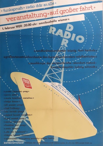 Radio DDR,transmisja koncertu z udziałem Marii Koterbskiej,1959.