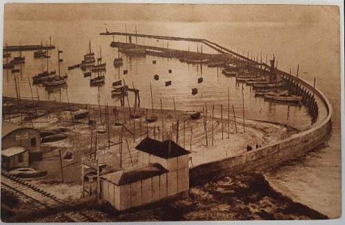 [Hel] Nad polskim morzem. Port na Helu, 1933.
