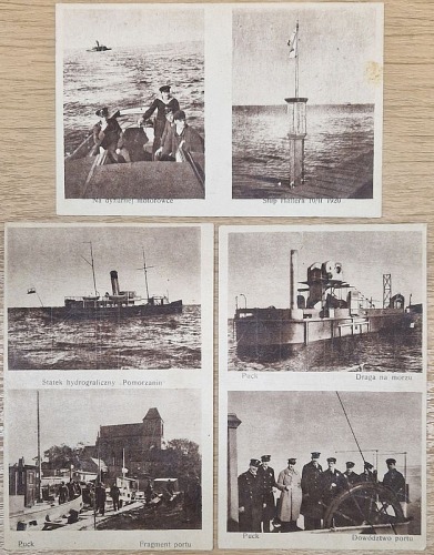 Puck - 3 pocztówki, bez obiegu. [922]