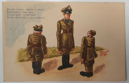 Wojsko w karykaturach Serja 1 - Nr. 3. 1933 - Skrucha w sercu...