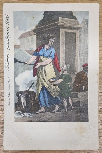 Kobieta sprzedająca flaki.