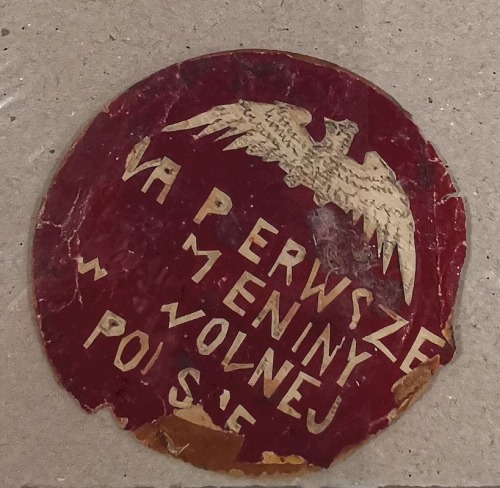 [Kotylion] Na pierwsze imieniny w wolnej Polsce [ok 1918?]