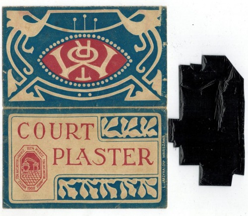 Court Plaster [opakowanie na plastry, Tow. Akc. Motor, Warszawa, po 1900]