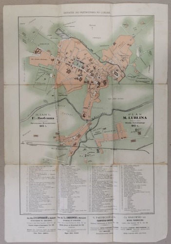 [Lublin] Plan M. Lublina ułożony przez Witolda Cholewińskiego 1912 r.