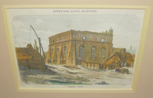 Żółkiew - bożnica wg Jana Matejki, 1871r.