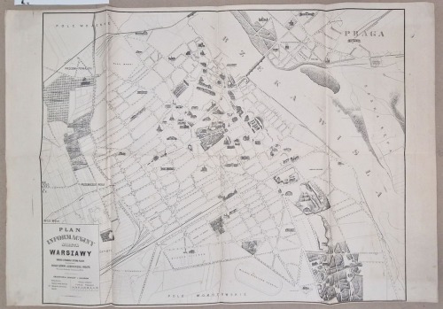 Plan Informacyjny Miasta Warszawy. ok. 1890. Nakład Litografji Ottona Fleck.